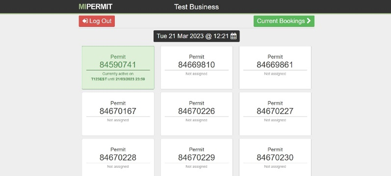 An image showing an example of a POD booking